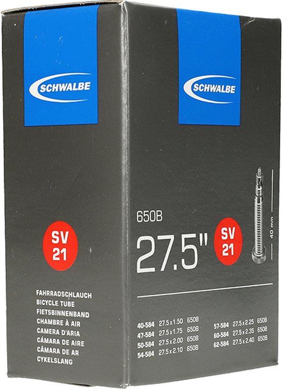 Schwalbe - Binnenband Fiets - Frans Ventiel - 27.5 x 1.40 - 2.40 van Schwalbe — afbeelding 2