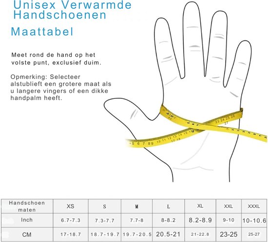 Verwarmde motorhandschoenen, 7.4V 2200MAH Elektrische Oplaadbare