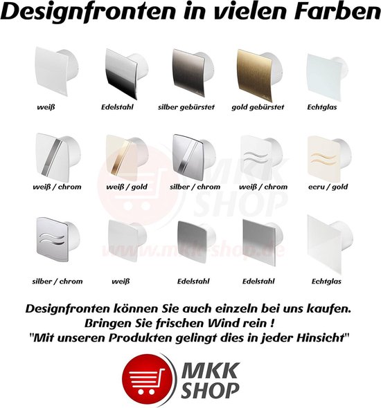 Badkamer Ventilator Pro Design Nalooptimer Vochtsensor