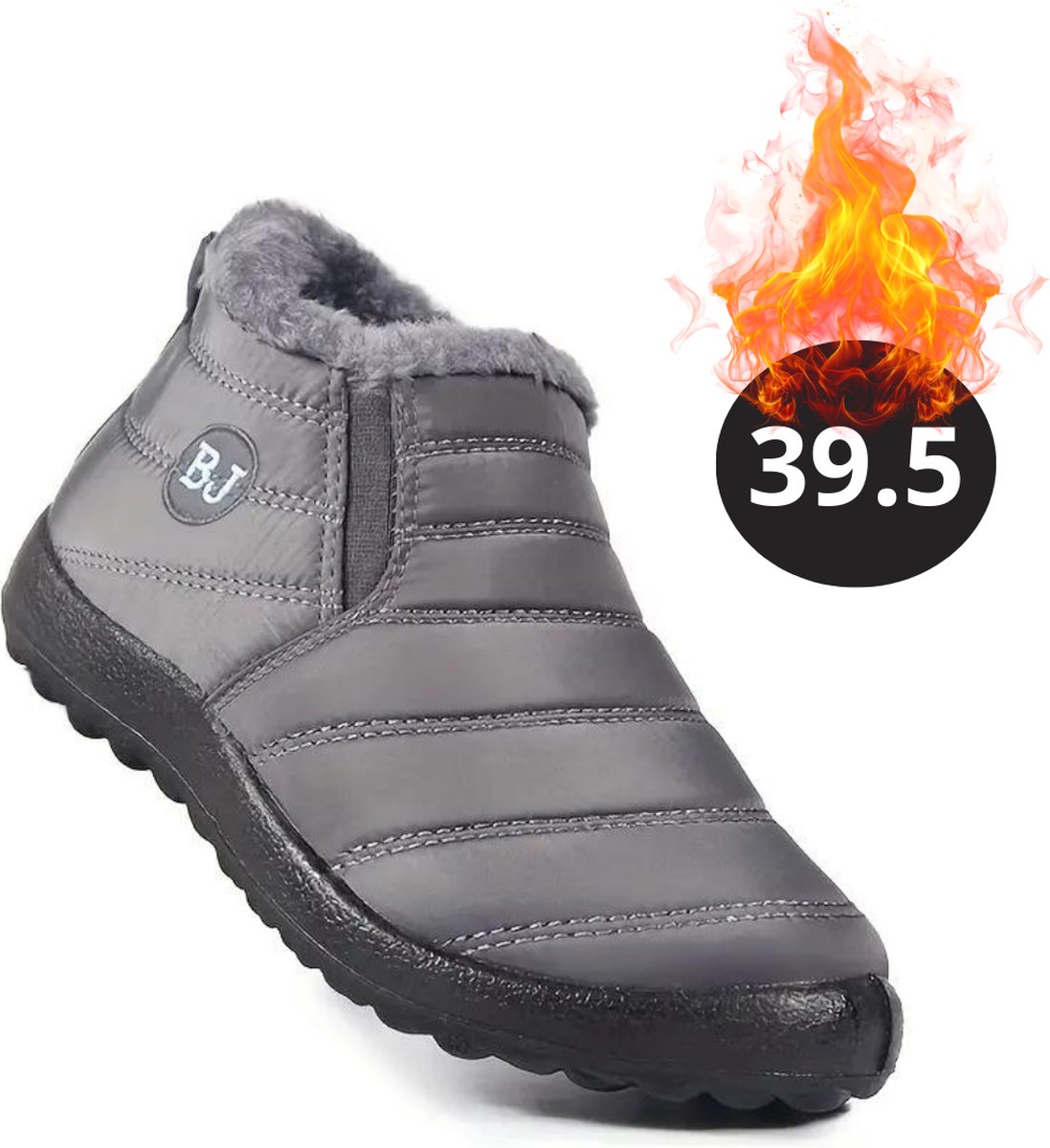 Nivard Snowboots Sneeuwschoenen Sneeuwboots Dames Wintersport Ski Skischoenen – 39.5 Warm Grijs