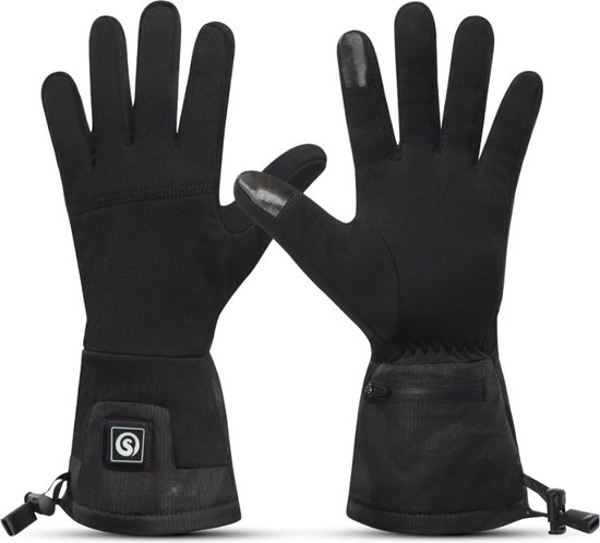 Verwarmde handschoenen, oplaadbare lithium-accu 7,4 V, 2200 mAh, skihandschoenen voor heren en dames voor skiën, jagen, vissen, paardrijden, fietsen, kamperen, wandelen, motorrijden, handwarmer
