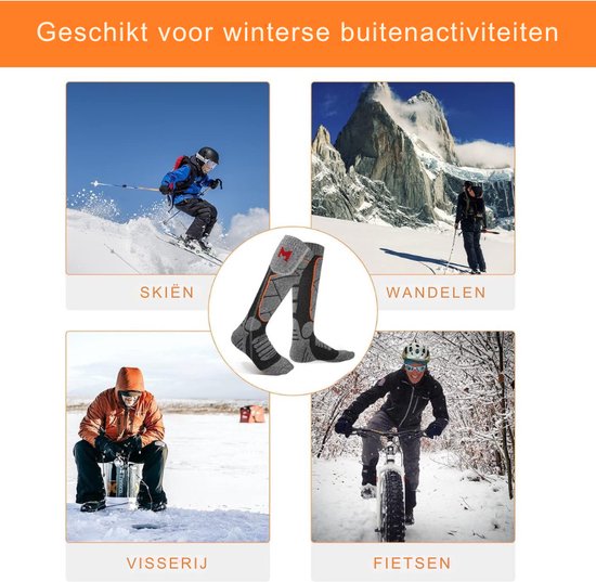 Wndy's Dream Verwarmde sokken, 2022, oplaadbare verwarmde sokken, 5000 mAh extra grote batterij
