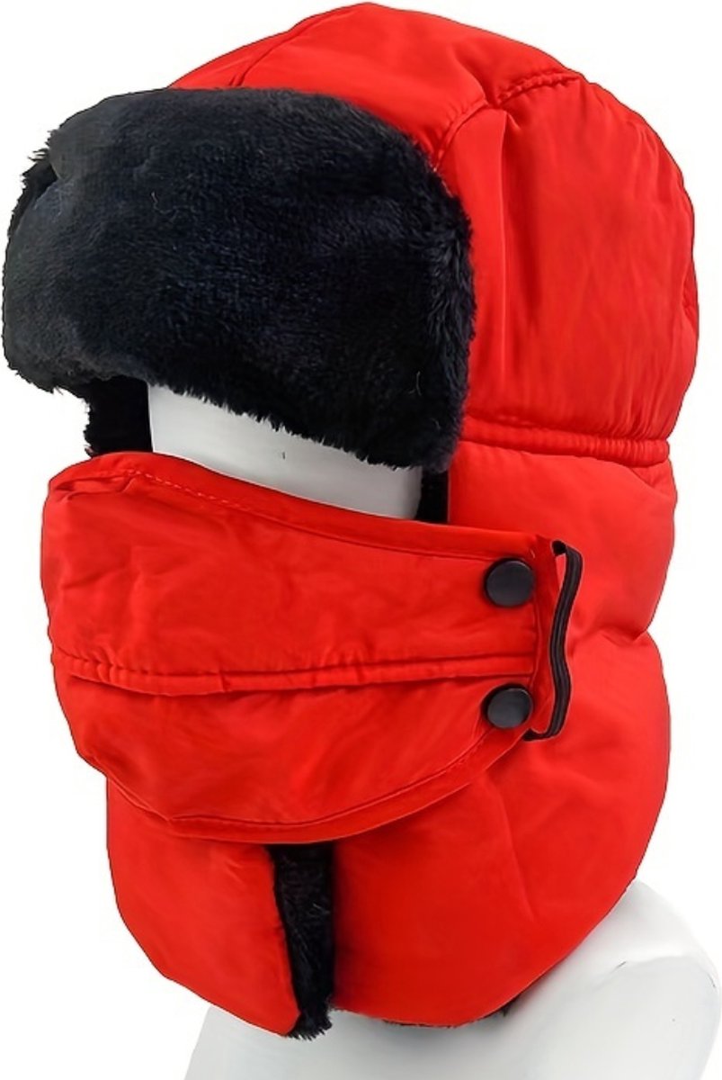 Bovista Wintermuts Heren Dames Volwassenen Muts Ski Mask Bivakmuts Balaclava Ski Masker Wintersport Full Face Mask Winter Masker Voor Winter Rood