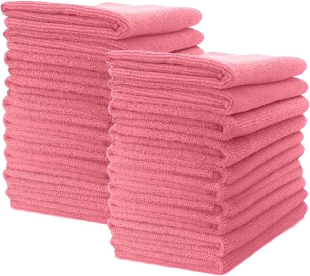 Goedkoopste Homéé Microvezel Schoonmaakdoekjes Vaardoeken 340g/m² - Pink - 40 x 40 cm - Set van 20 Stuks