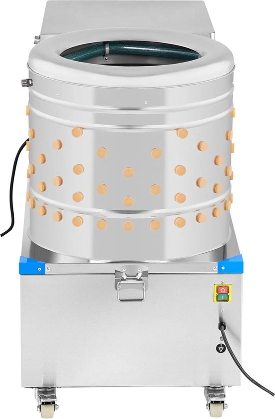 2-in-1 Plukmachine en broeiketel voor pluimvee - trommel 55 cm - 3 - 4 kippen per min - Wiesenfield — afbeelding 2