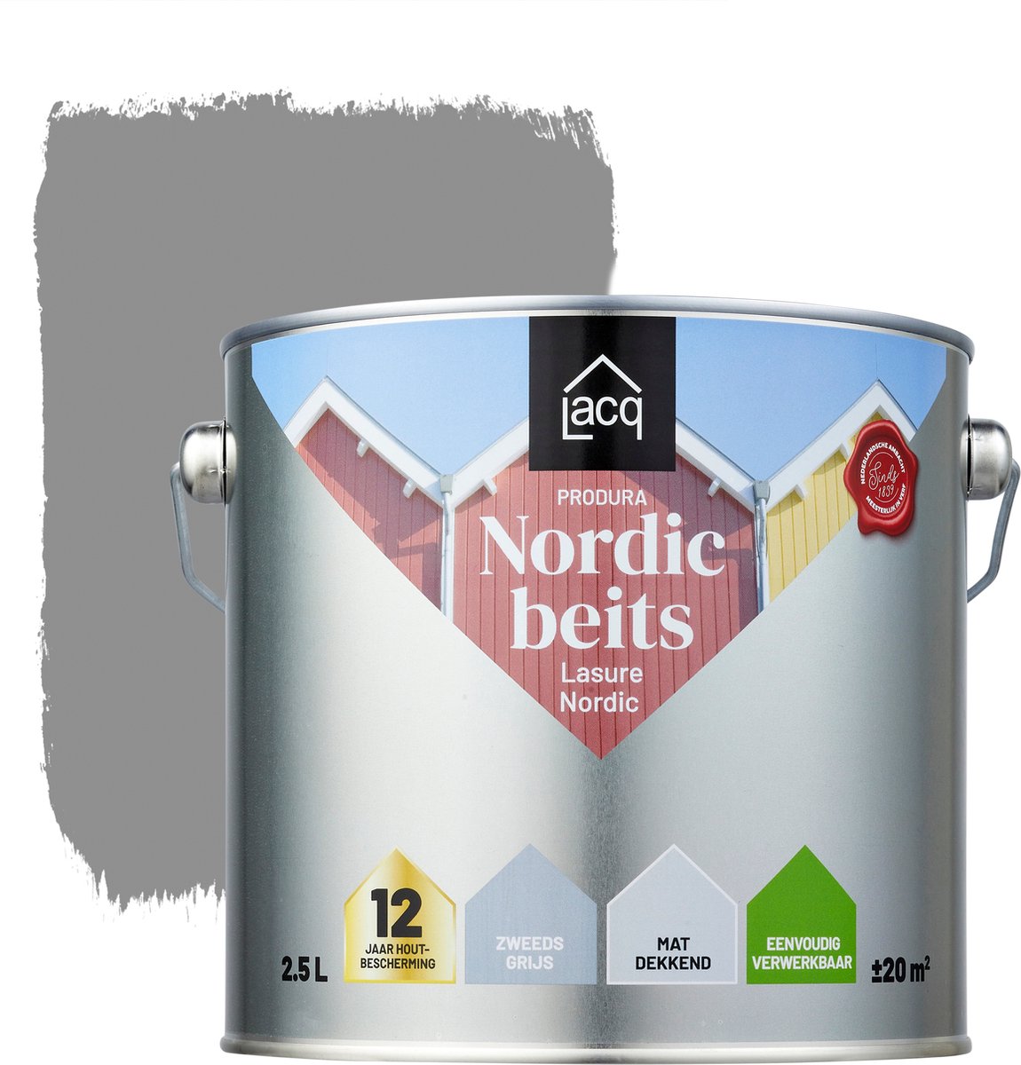 Lacq Produra Nordic Beits - 2.5L - Zweeds Grijs