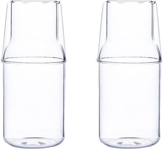 2023 Nieuwe Upgrade Bedside Water Karaf En Glazen Set Vintage Nachtkastje Glazen Karaf Met Beker Naar Populaire Mondwater Karaf Of Kleine Water Karaf Hot S