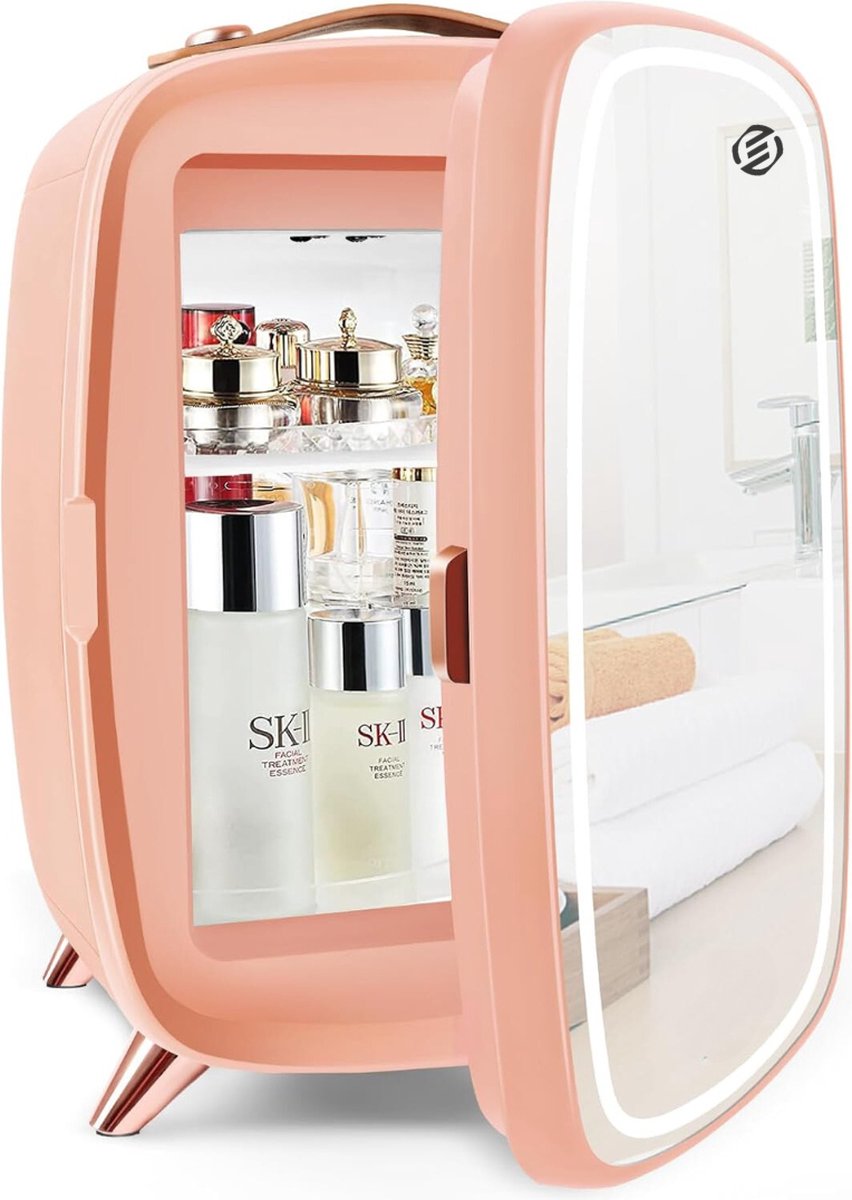 Equivera Mini Fridge - Fridge - Mini Fridge for Drinks - Mini Fridge Eten En Drinken - Mini Koelkast - Mini Koelkasten - Minikoelkast - Koelkastje -