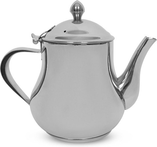Inductie Marokkaanse & Turkse Theepot van Premium Kwaliteit - Roestvrij Staal - 0.5 Liter