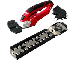 Einhell GE-CG 12 Li WT Accu gras- en buxusschaar 12 V 10 / 19 cm ( 3410411 ) + geïntegreerde accu 1,5 Ah + lader