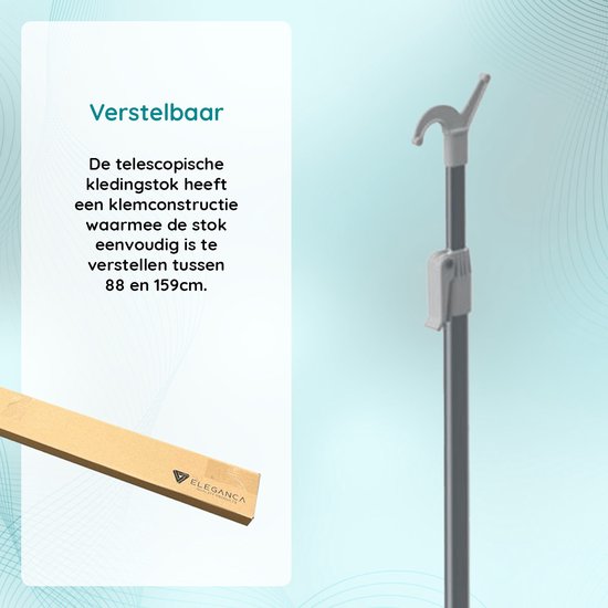 ERINGOGO 2stuks Verstelbare Uittrekbare Ondersteuningsstangen Voor