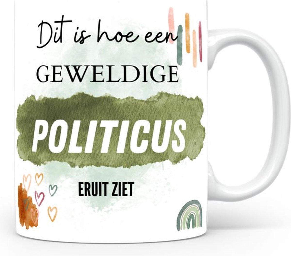 Mok bedrukken met beroep Politicus
