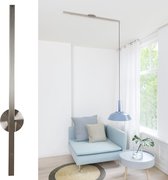 Lightswing® Single 110cm - Ophangsysteem voor één Hanglamp tot 2,5 KG - Roestvrij Staal - 93cm Verplaatsbare Verlichting - Verstelbare Lamp Systeem