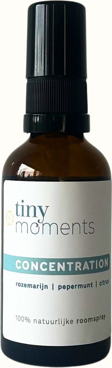 Goedkoopste Tiny Moments Roomspray Concentration - Met rozemarijn, pepermunt, citrus - Voor focus & concentratie - 100 natuurlijk