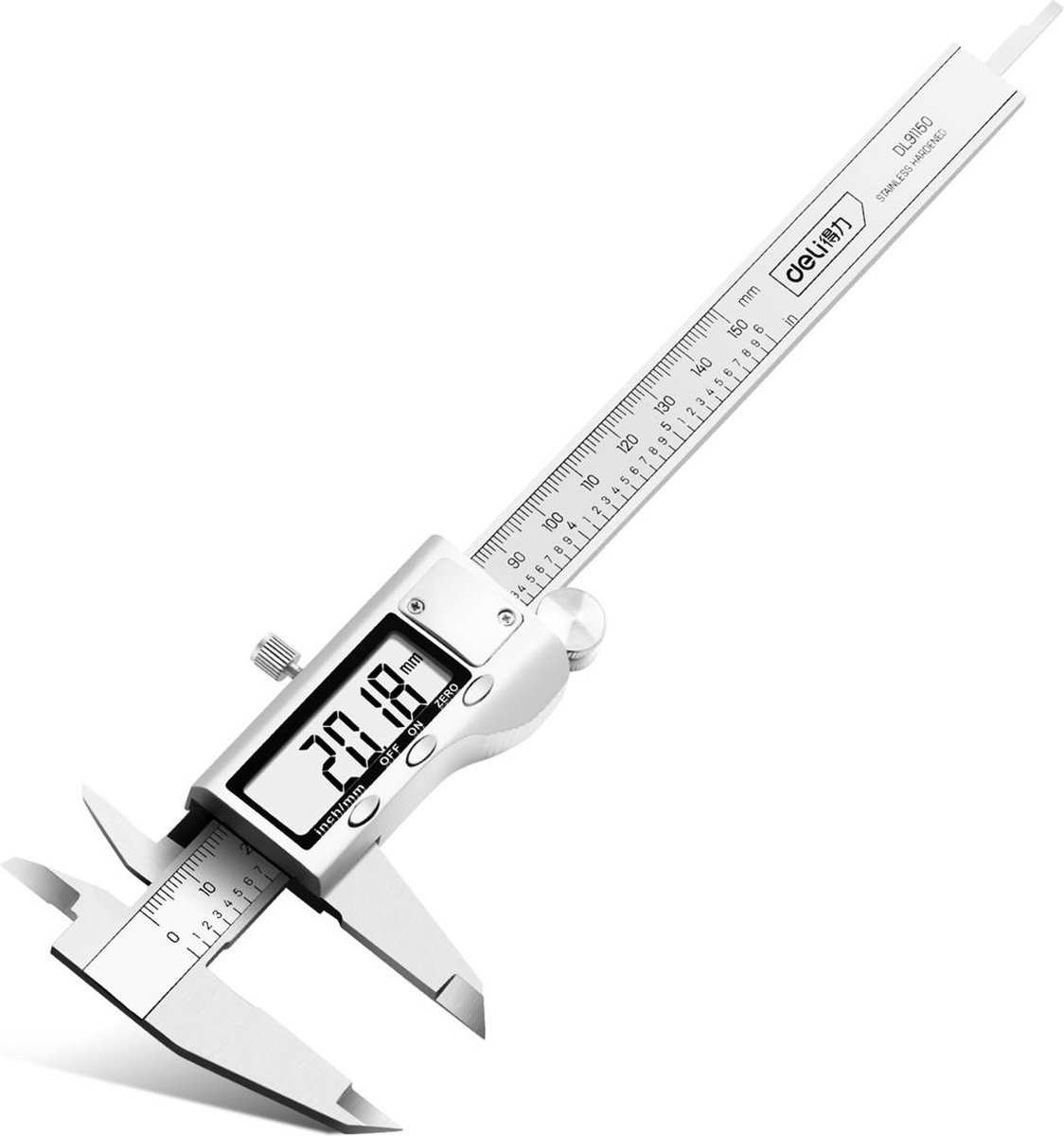 Deli Vernier Schuifmaat 150mm [Gereedschap - Tools EDL91150] (Zilver)