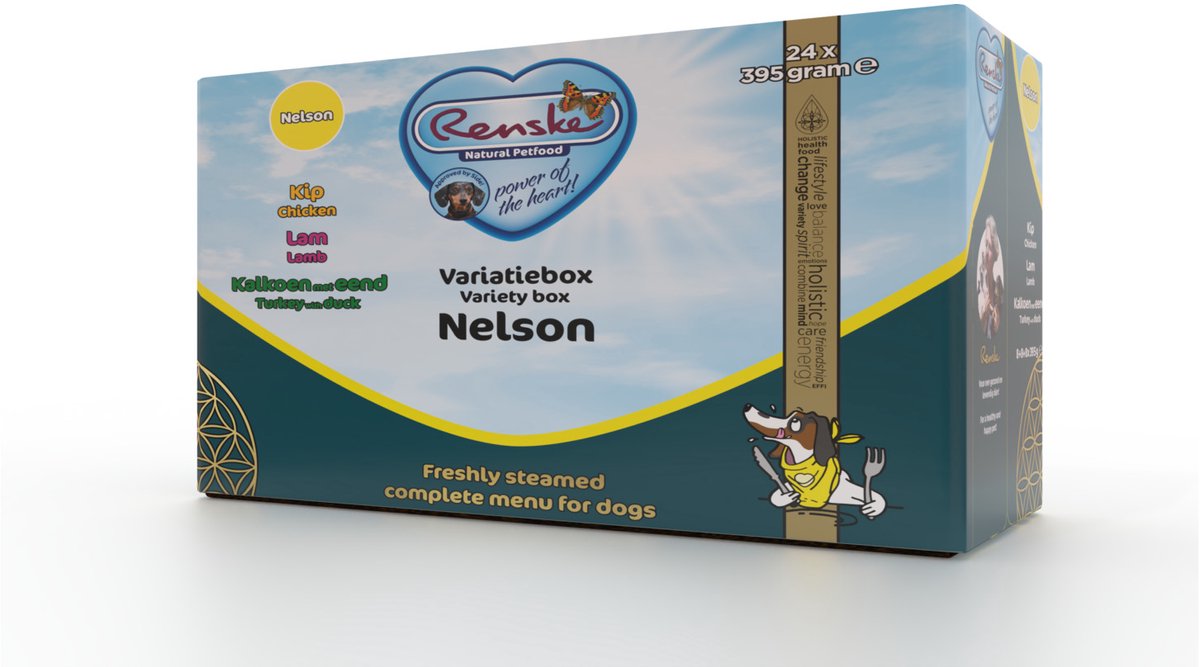 Renske Multidoos Vers Vlees - Hondenvoer - Mixdoos 24x395 g