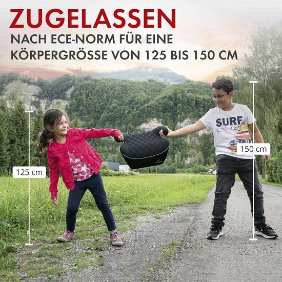 Kindersitzerhöhung Andy, Premium Sitzerhöhung Auto ECE R 129 geprüft