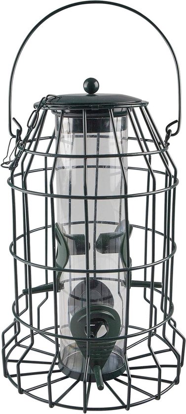 Windhager Vogelvoedersilo 'Chalet', vogelhuis, voederhuis voor vogels, vogelhuisjes, vogelvoederstation om op te hangen, vogelzilver, 06910