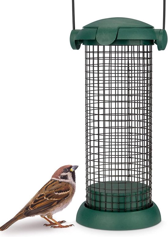 Dehner Natura Triple Voederdispenser voor wilde vogels, voederstation om op te hangen