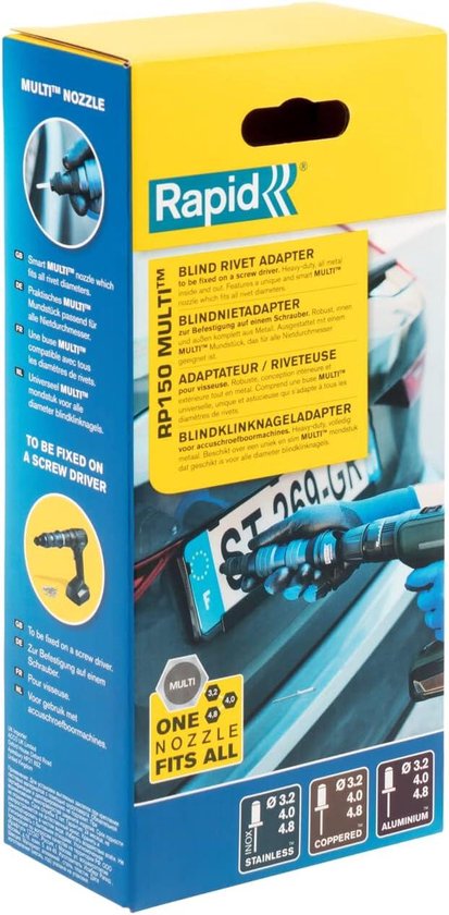 GEDORE klinknagel zetijzer met handbeschermingshandvat 4mm (90 HS-4