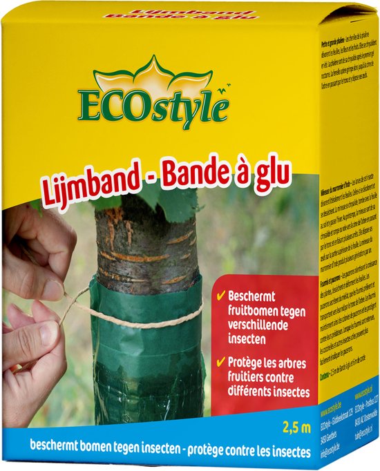 Foto: Ecostyle lijmband 2 5 m beschermd tegen kruipende insecten