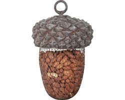 Esschert Design Pindavoedersilo - Vogelvoederhuisje - Grijs - 14 cm x 22 cm