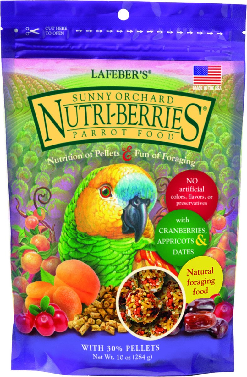 Lafeber Sunny Orchard Nutri-Berries Parrot - Vogelvoer - 284 g