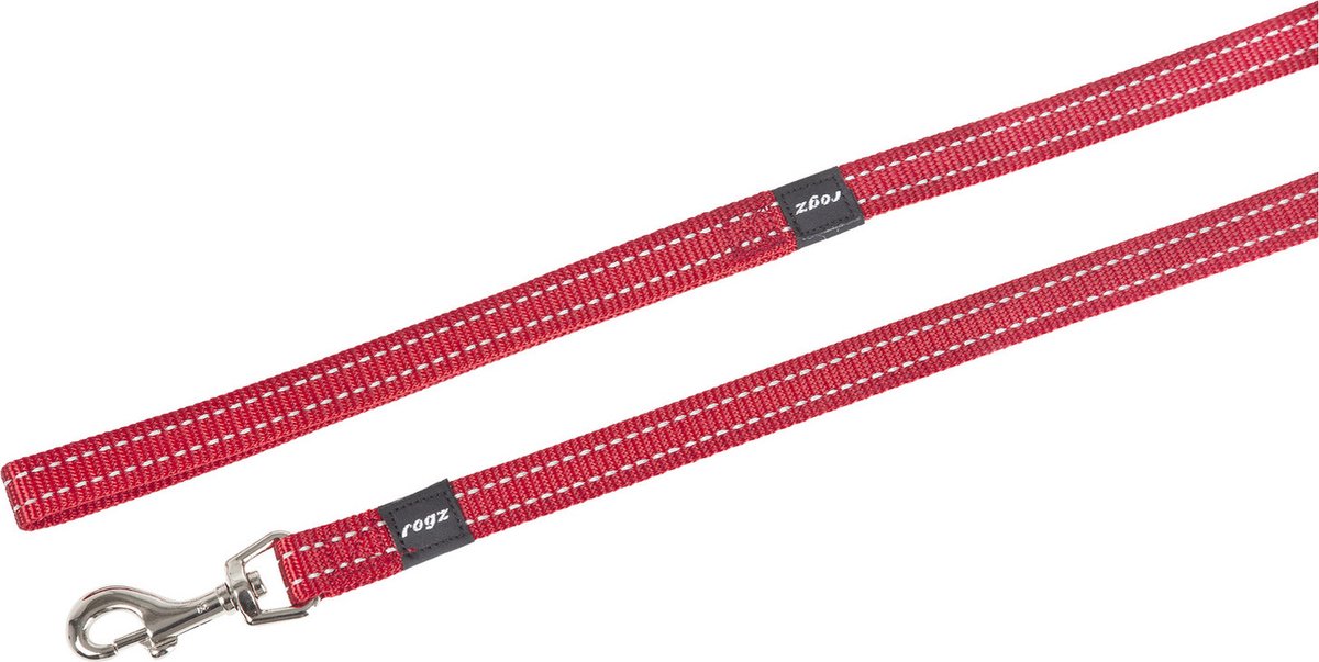 Rogz Utility Lijn Rood - Hondenriem - 140x1.6 cm