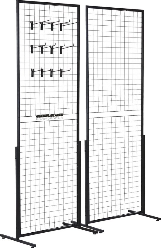Wand Raster Raster - Wandpanelen - Toren - Draad - Gridwall - Display Rekken - 2 ...