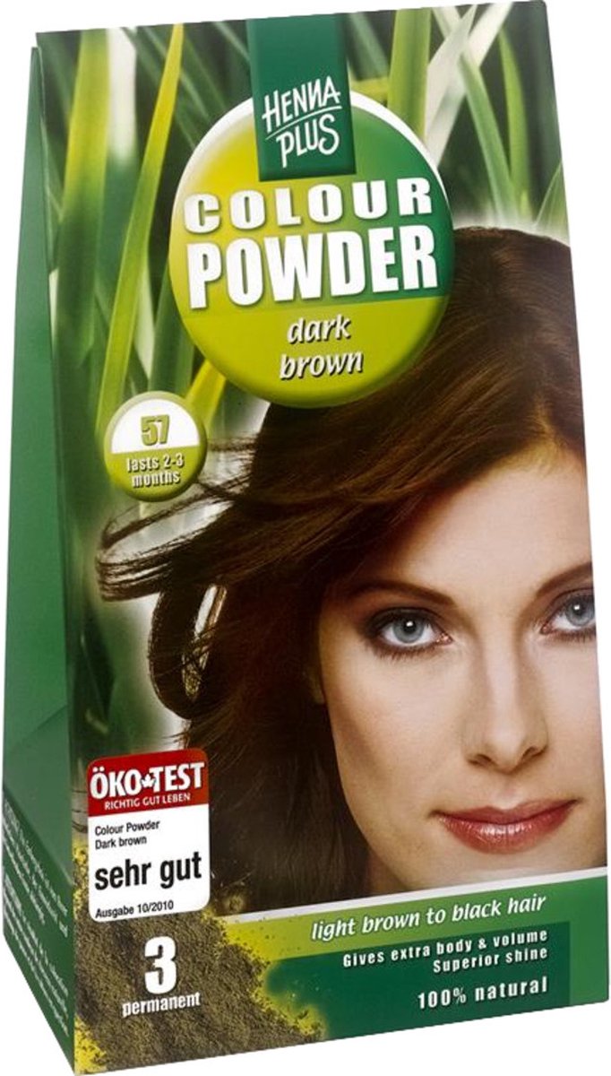 Hennaplus Colour Powder 57 Dark Brown 100GR