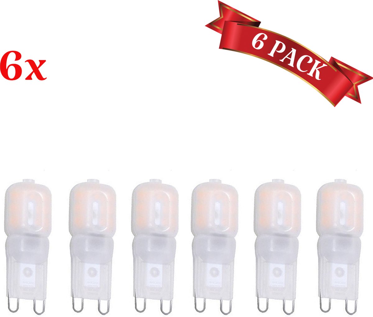 De Zuinige led G9 lampen met 1.8 watt (6X)