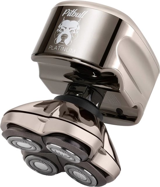 Skull Shaver Pitbull Platinum Pro – Hoofd- & Gezichtsscheerapparaat Met Spoelbakje En Handige Travel Case - Scheerapparaat - Cadeau Voor Hem