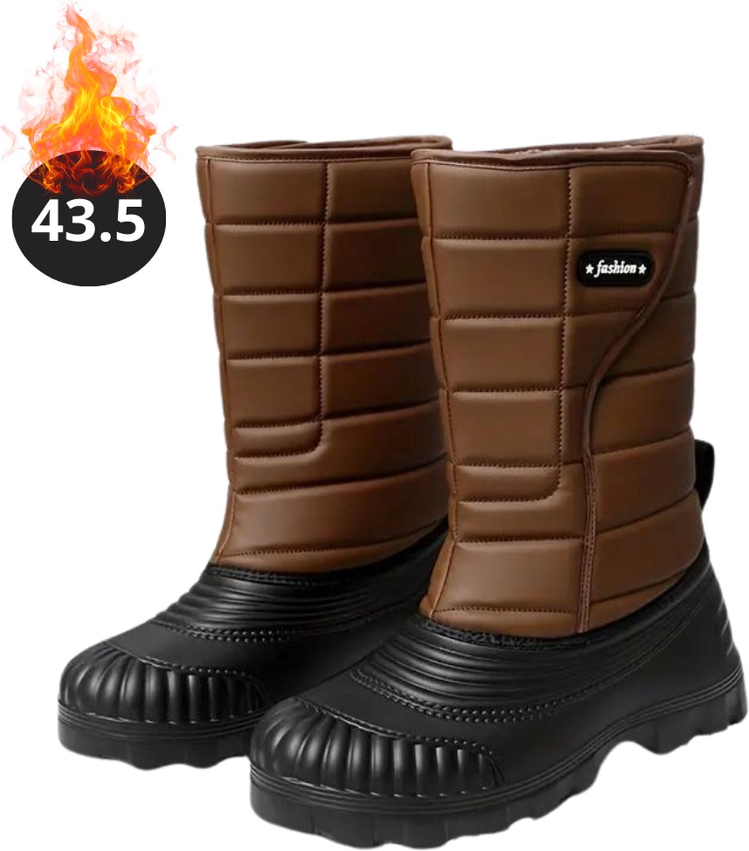 Bovista Snowboots Sneeuwschoenen Sneeuwboots Heren Wintersport Ski Skischoenen – 43.5 Antislip Winter Bruin