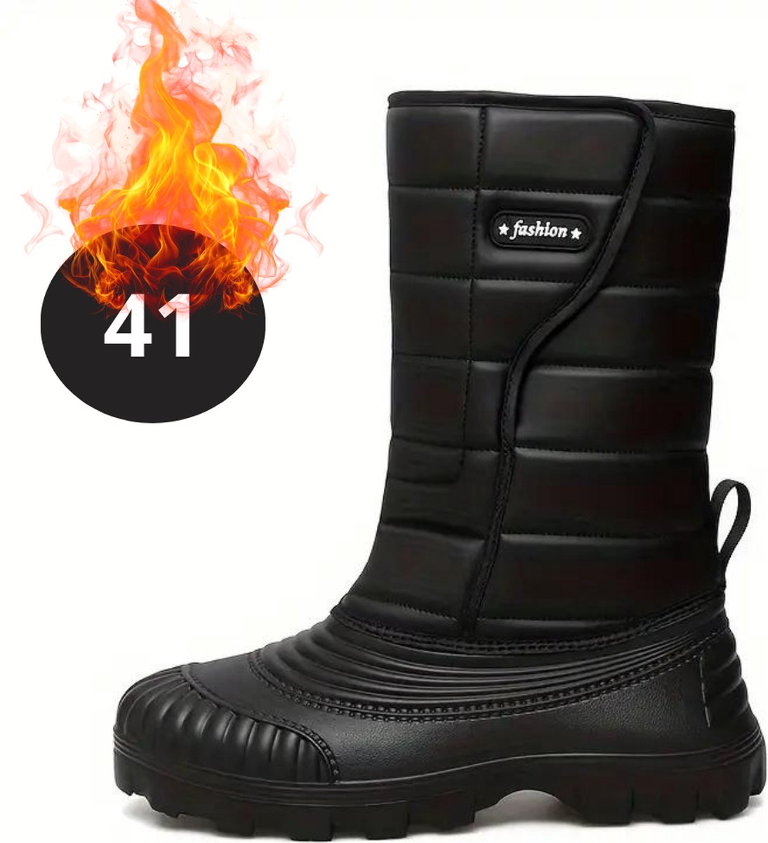 Bovista Snowboots - Sneeuwschoenen - Sneeuwboots - Heren - Wintersport - Ski - Skischoenen - Zwart - 41 - Antislip - Winter