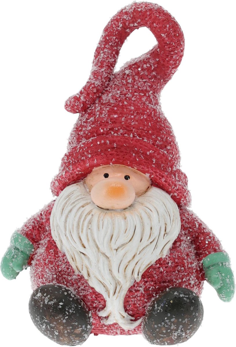 Decoratieve kerst kabouter, 14 cm