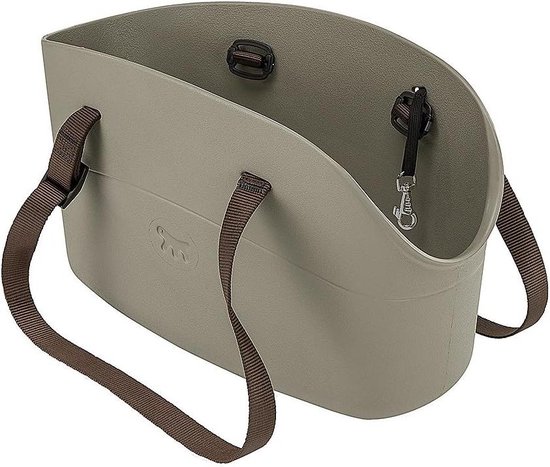 Ferplast Hondendraagtas voor kleine honden en katten, inclusief transporttas voor huisdieren, hondentas, verstelbare draagriem, inclusief veiligheidsgordel, 14 x 35 x 22 cm (h x b), taupe Ferplast Hondendraagtas voor kleine honden en katten, inclusief transporttas voor huisdieren, hondentas, verstelbare draagriem, inclusief veiligheidsgordel, 14 x 35 x 22 cm (h x b), taupe