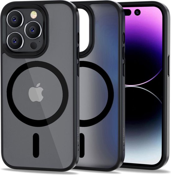 Tech-Protect - Telefoon Hoesje Geschikt voor iPhone 14 Pro Max met MagSafe - Zwart