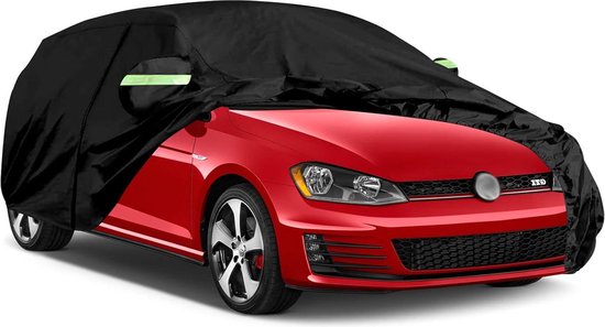 Autohoes voor de winter, autozeil, waterdicht, ademend, autohoes, autogarage, waterdicht, stofdicht, sneeuwbescherming, zonwering, volledige garage (zwart, 3 L Autohoes voor de winter, autozeil, waterdicht, ademend, autohoes, autogarage, waterdicht, stofdicht, sneeuwbescherming, zonwering, volledige garage (zwart, 3 L