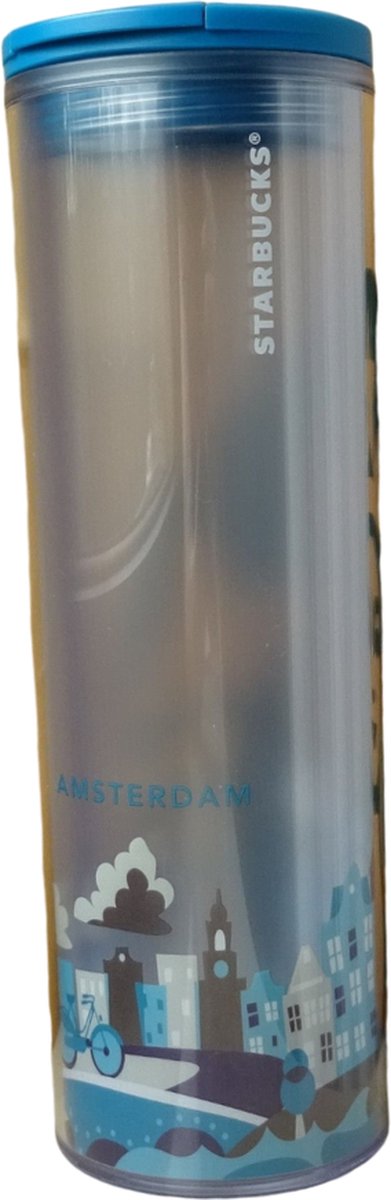 Starbucks Amsterdam Tumbler - Herbruikbare cup voor ijskoude dranken -  473ml | bol