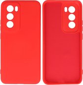 Coque adaptée pour OPPO Reno 12 5G - Coque arrière Fashion - Coque en Siliconen - Rouge