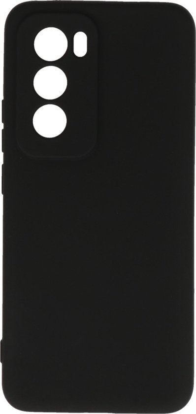 Coque adaptée pour OPPO Reno 12 5G – Coque arrière Fashion – Coque en Siliconen – Zwart