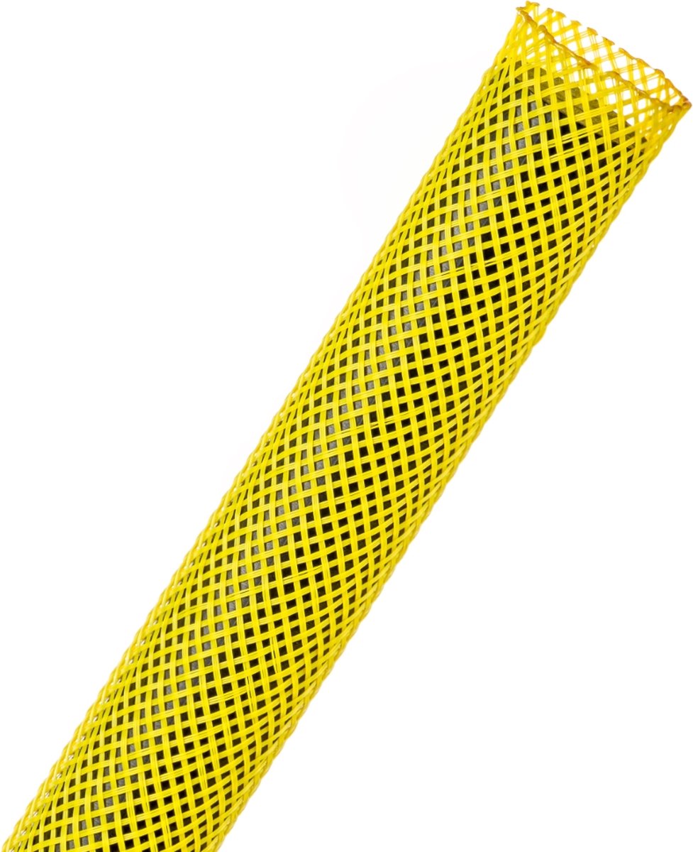 Techflex-PTN0.13NY-Kabelsok-Kabelsleeve-Kabelbeschermer-Kabel Management–Kabelkous-Kabelmantel-1.2-2.44mm-Kleur: Neon yellow-Lengte: 33 mtr