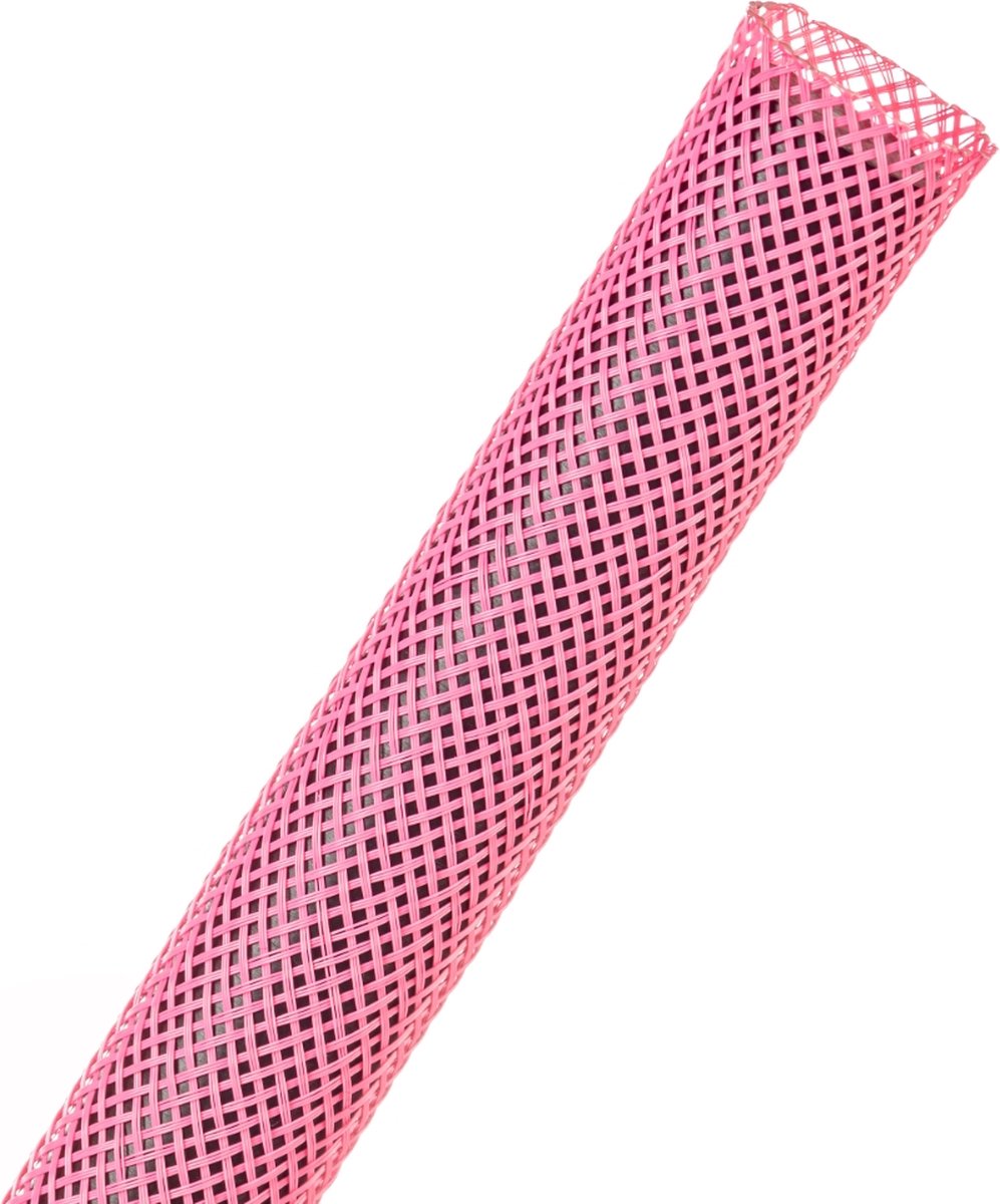 Techflex-PTN0.13NP/33-Kabelsok-Kabelsleeve-Kabelbeschermer-Kabel Management–Kabelkous-Kabelmantel-1.2-2.44mm-Kleur: Neon Pink-Lengte: 33 mtr