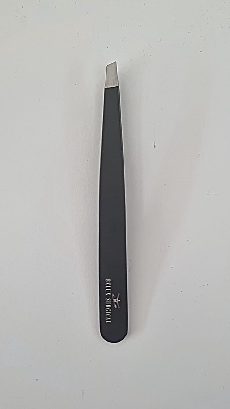 Belux Surgical Instruments - Pincettes d'épilation professionnelles - Wit - 9 cm - Set de 2