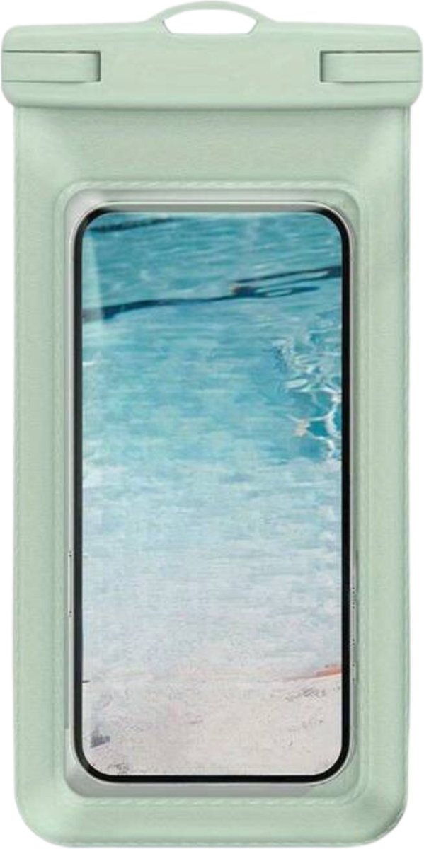 Nivard Waterdichte Telefoonhoesjes - Waterdicht Telefoonzakje - Waterproof Festival Opbergtasje - Documententasje - Waterbestendig - Lichtgroen