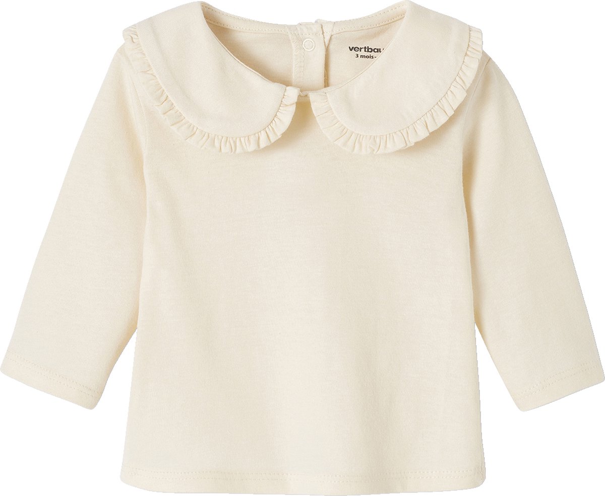 Vertbaudet Baby T-shirt met lange mouwen en claudinekraag