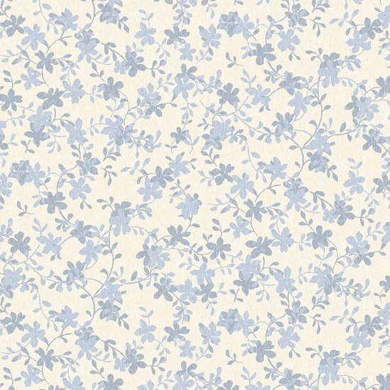 Laura Ashley Misterton Trail Behang - Bloemen - 10mx52cm - Blauw