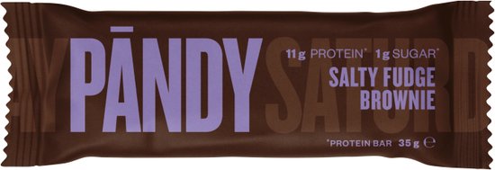 Pandy Low Sugar Protein bar - Salty Fudge Brownie - Eiwitrepen - 18 x 35 g — afbeelding 2