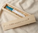 CHGCRAFT Doos voor zwangerschapstests, geschenkdoos van hout met knutselband en slot, herinneringsdoos van hout, zwangerschapsaankondiging, doos