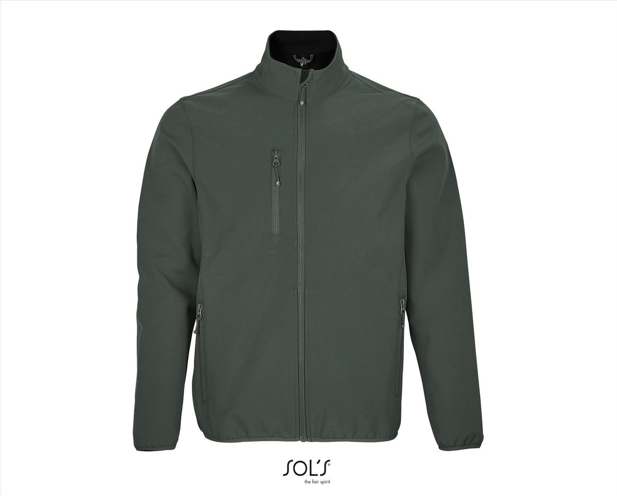 SOL’ Men´ Falcon Zipped Softshell Jacket L03827 Forest Groen